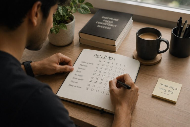 A-person-checking-off-a-daily-habit-tracker