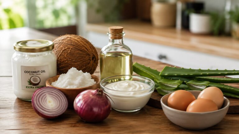Natural Hair Care Using Kitchen Ingredients